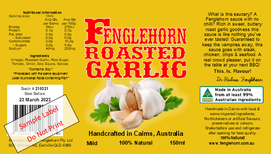 Fenglehorn Roasted Garlic 150ml