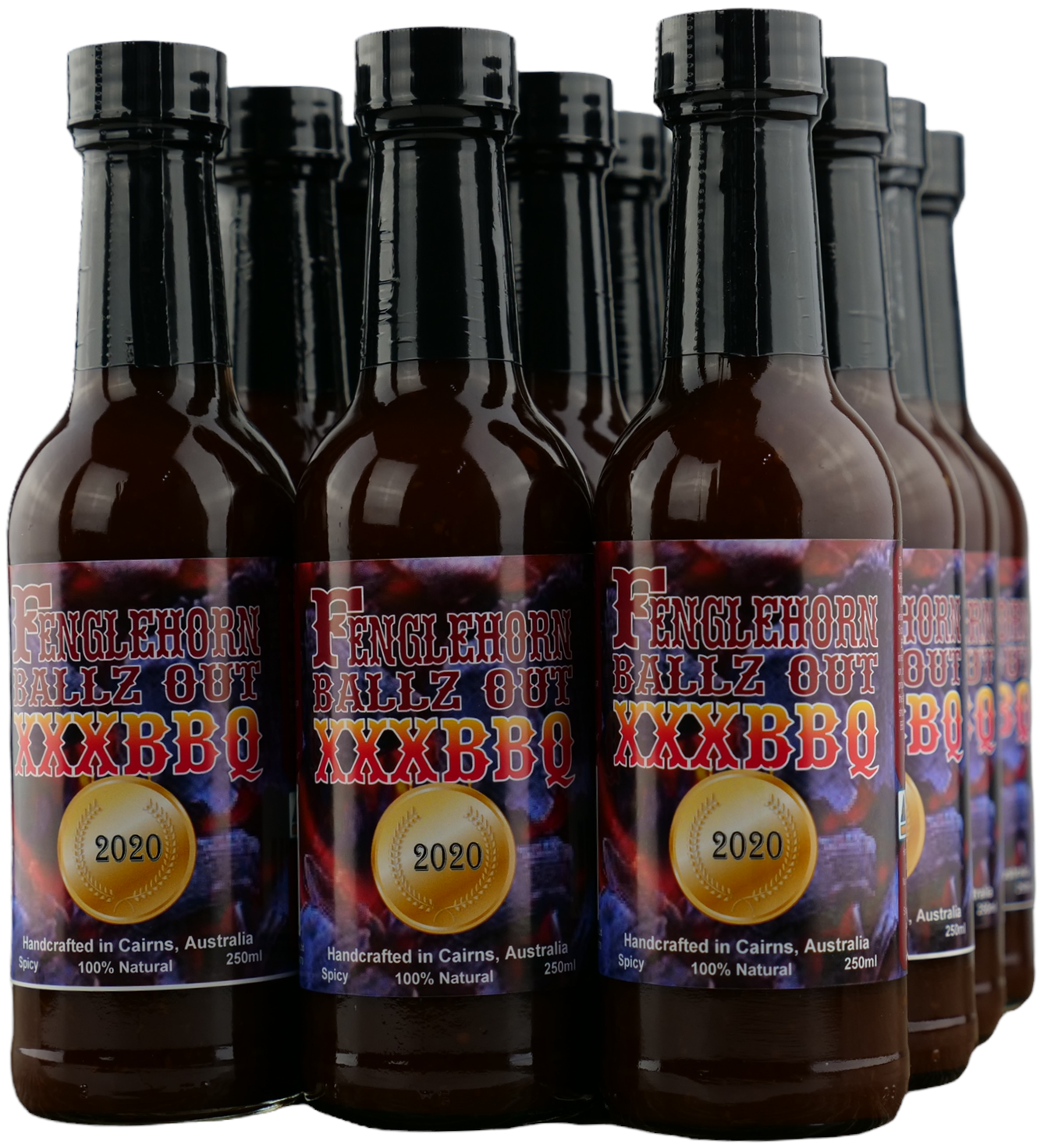 Fenglehorn Ballz Out XXX BBQ *SPICY* CARTON SPECIAL 12 x 250ml