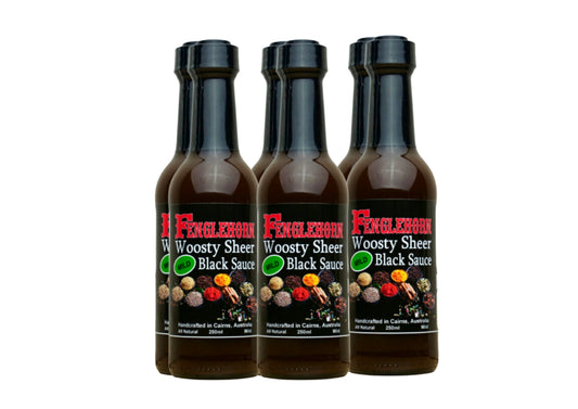 Fenglehorn Woosty Sheer Black Sauce *MILD* 250ml 6 Pack