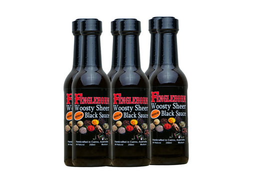 Fenglehorn Woosty Sheer Black Sauce *MEDIUM* 250ml 6 Pack