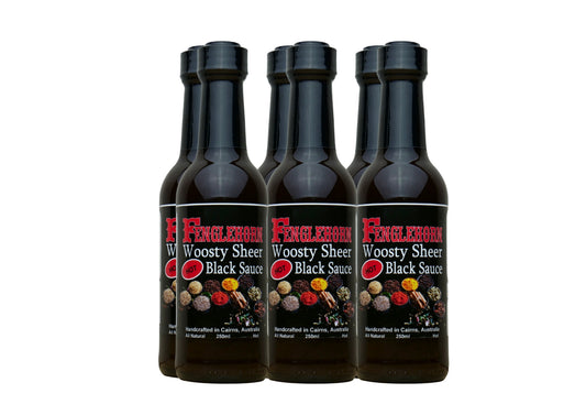 Fenglehorn Woosty Sheer Black Sauce *HOT* 250ml 6 Pack