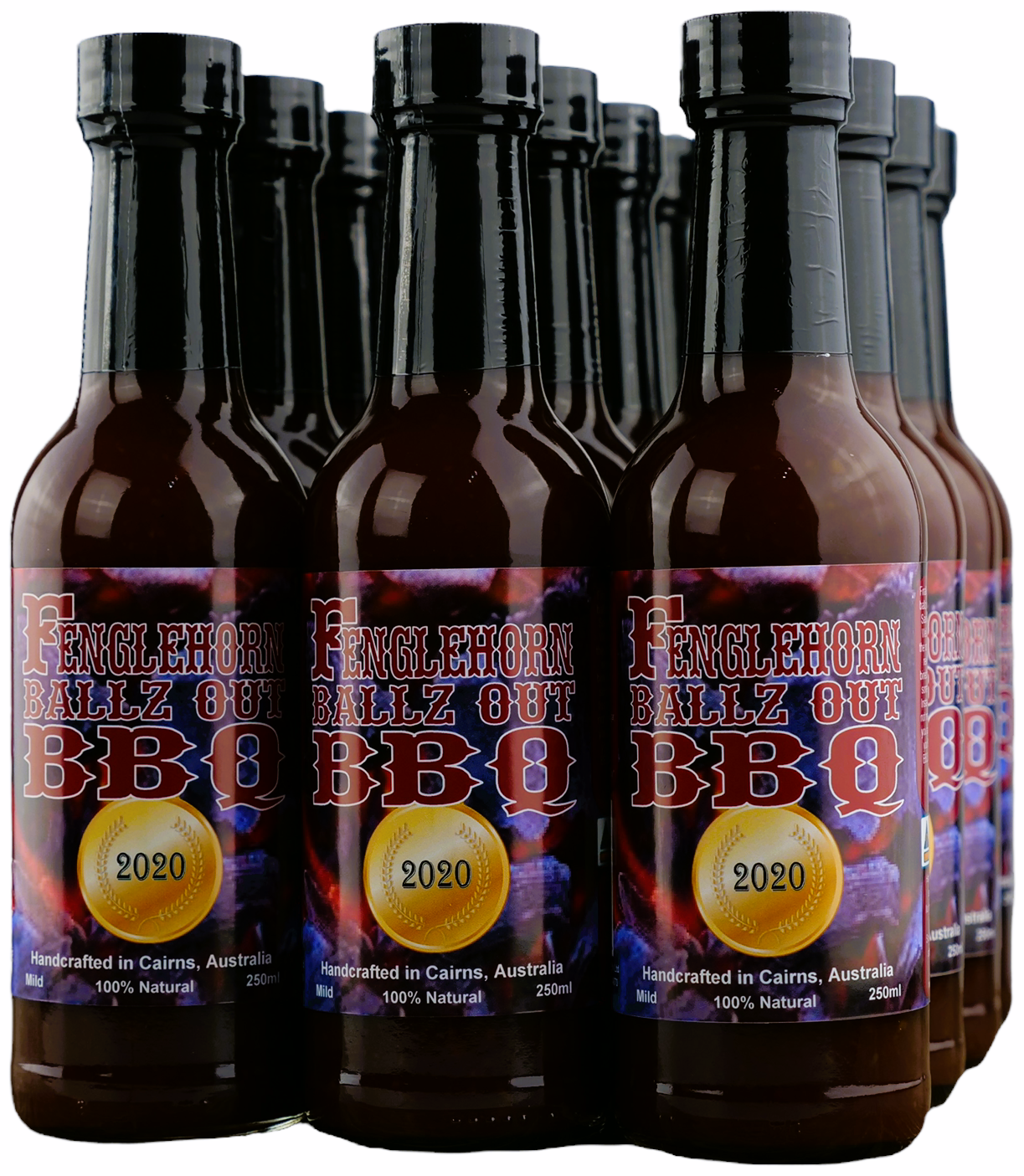 Fenglehorn Ballz Out BBQ 250ml CARTON SPECIAL - 12 Pack *FREE SHIPPING*