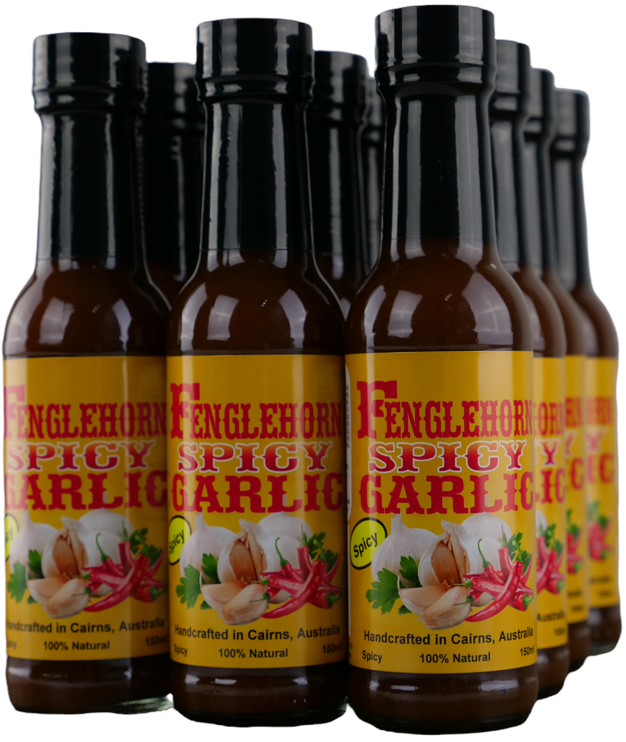 Fenglehorn Spicy Garlic 150ml CARTON SPECIAL - 12 Pack *FREE SHIPPING*